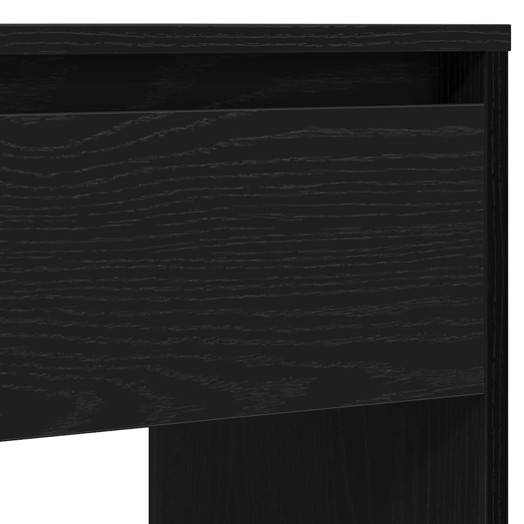 vidaXL Console Table Black Oak 89x41x76,5 cm Engineered Wood