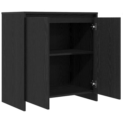 vidaXL Sideboard Black Oak 70x41x75 cm Engineered Wood