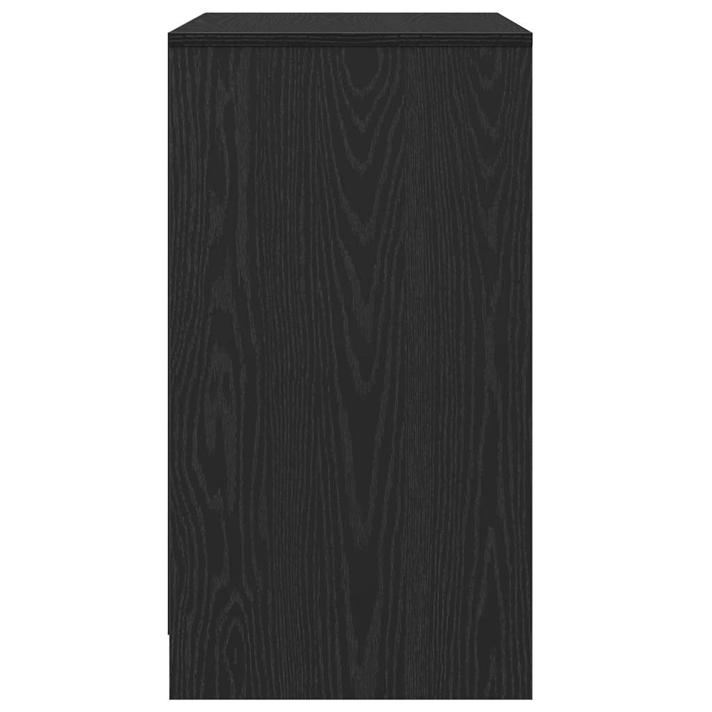 vidaXL Sideboard Black Oak 70x41x75 cm Engineered Wood