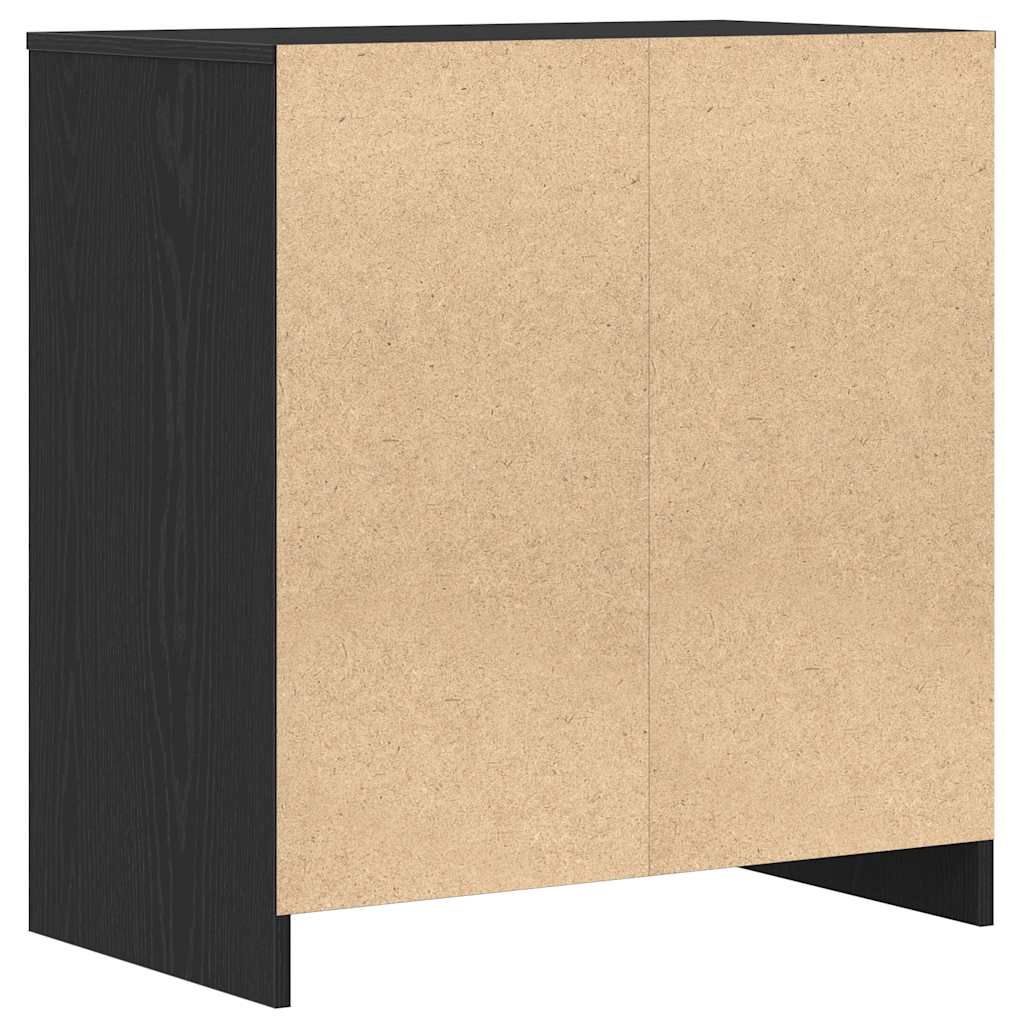 vidaXL Sideboard Black Oak 70x41x75 cm Engineered Wood