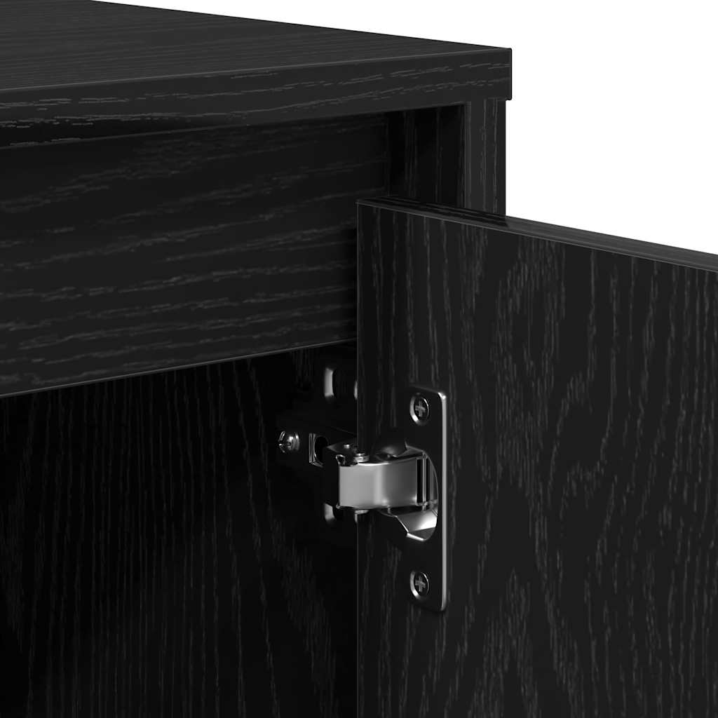 vidaXL Sideboard Black Oak 70x41x75 cm Engineered Wood