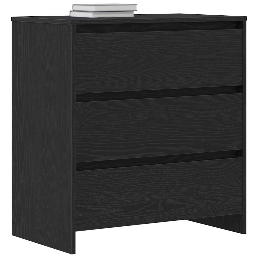 vidaXL Sideboard Black Oak 70x41x75 cm Engineered Wood