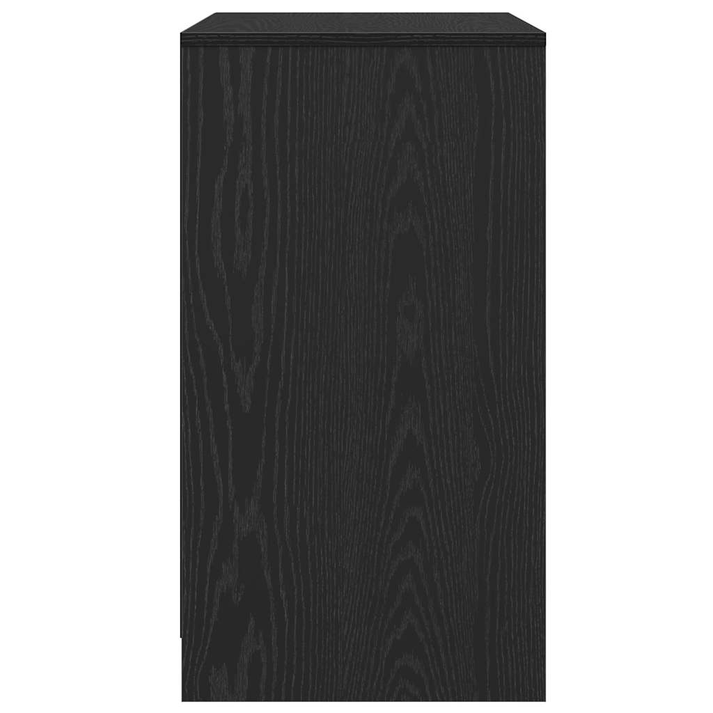vidaXL Sideboard Black Oak 70x41x75 cm Engineered Wood