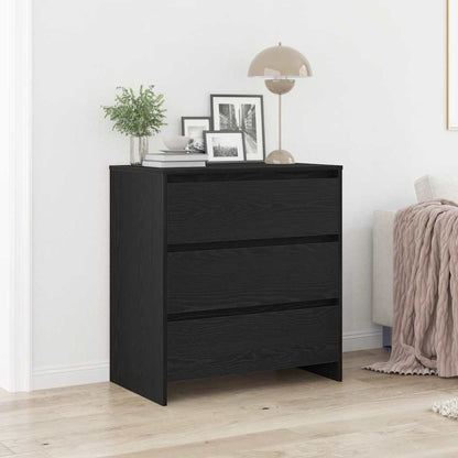 vidaXL Sideboard Black Oak 70x41x75 cm Engineered Wood