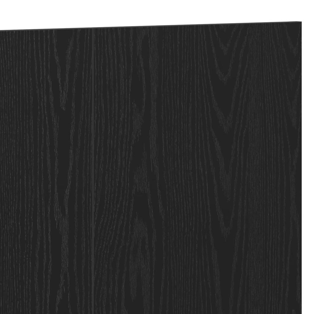 vidaXL Bed Headboard Black Oak 240 x 1.5 x 80.5 cm Engineered Wood