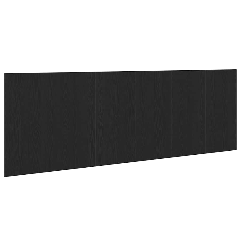 vidaXL Bed Headboard Black Oak 240 x 1.5 x 80.5 cm Engineered Wood