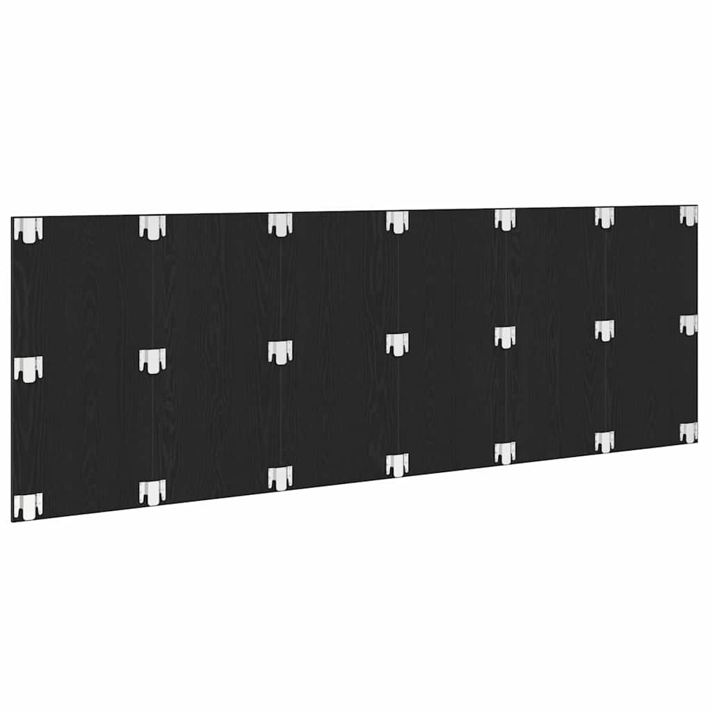 vidaXL Bed Headboard Black Oak 240 x 1.5 x 80.5 cm Engineered Wood