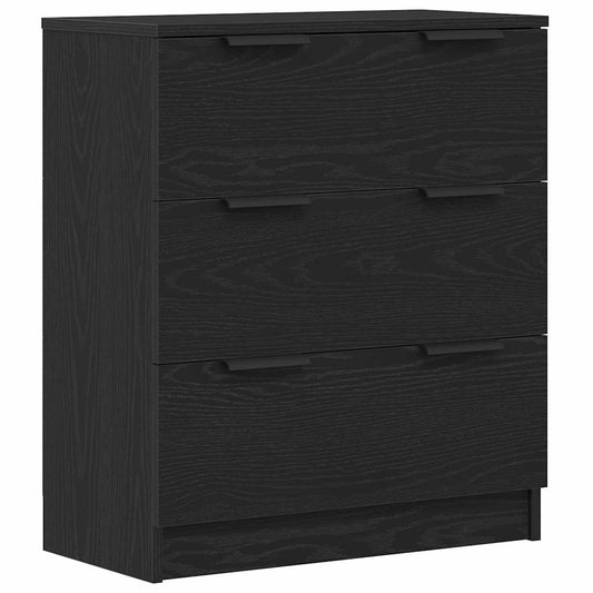vidaXL Sideboard Black Oak 60 x 30 x 70 cm Engineered Wood