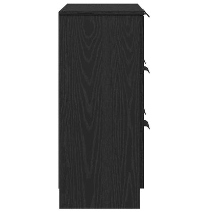 vidaXL Sideboard with Drawer Black Oak 60 x 30 x 70 cm Engineered Wood