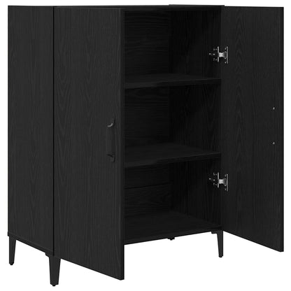 vidaXL Sideboard Black Oak 69.5x34x90 cm Engineered Wood