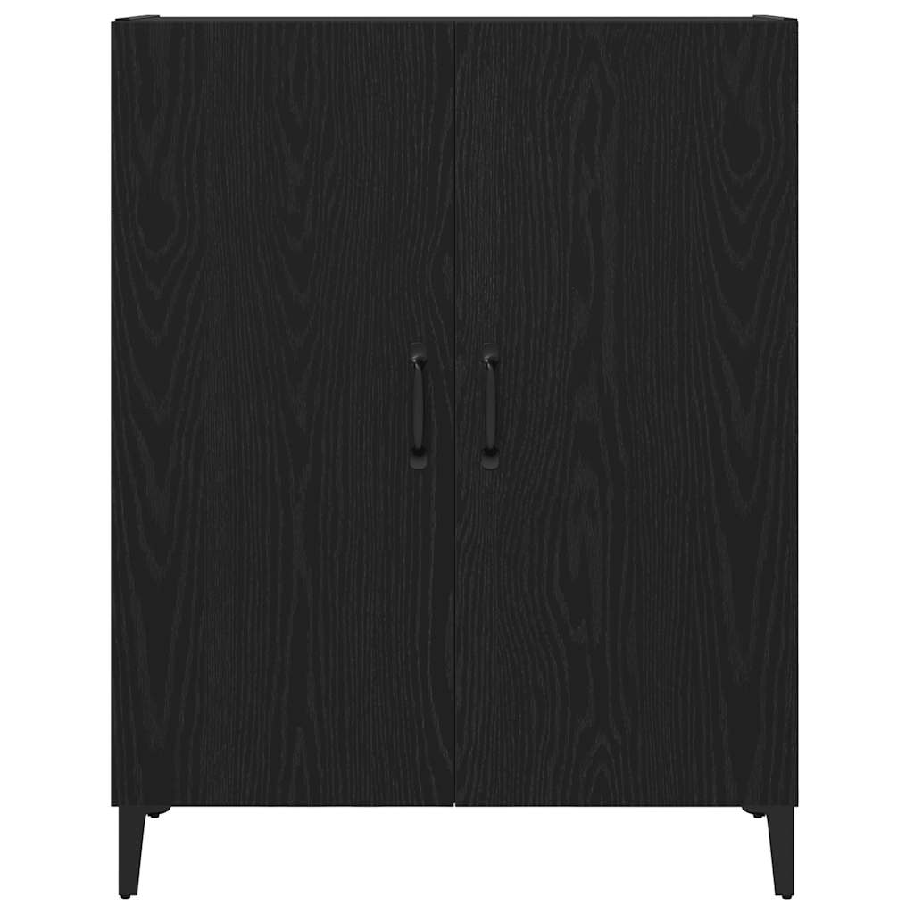 vidaXL Sideboard Black Oak 69.5x34x90 cm Engineered Wood