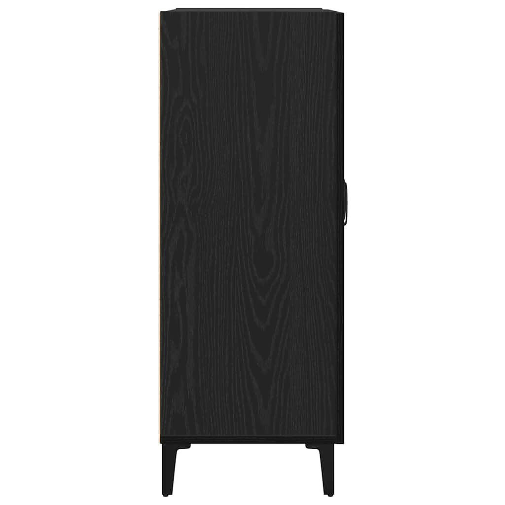 vidaXL Sideboard Black Oak 69.5x34x90 cm Engineered Wood