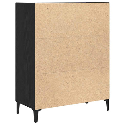 vidaXL Sideboard Black Oak 69.5x34x90 cm Engineered Wood