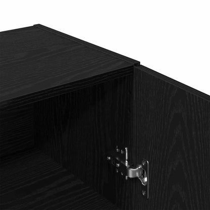 vidaXL Sideboard Black Oak 69.5x34x90 cm Engineered Wood