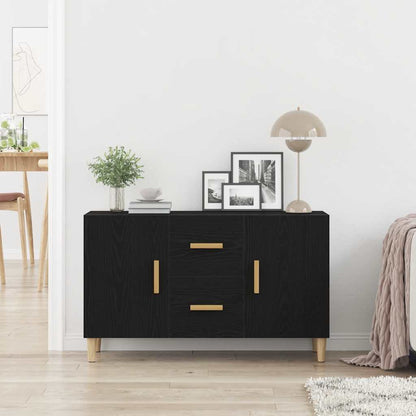 vidaXL Sideboard Black Oak 100x36x60 cm Engineered Wood