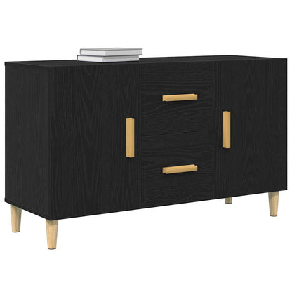 vidaXL Sideboard Black Oak 100x36x60 cm Engineered Wood
