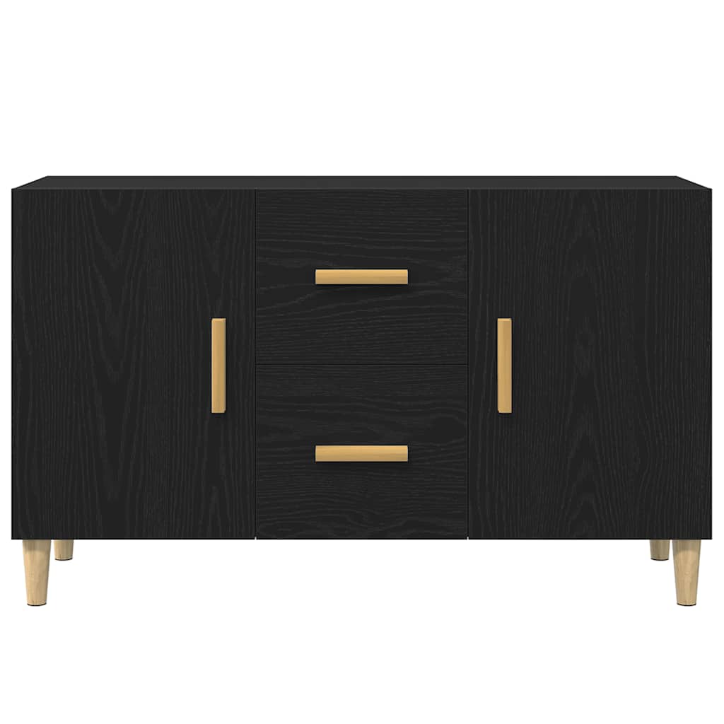 vidaXL Sideboard Black Oak 100x36x60 cm Engineered Wood