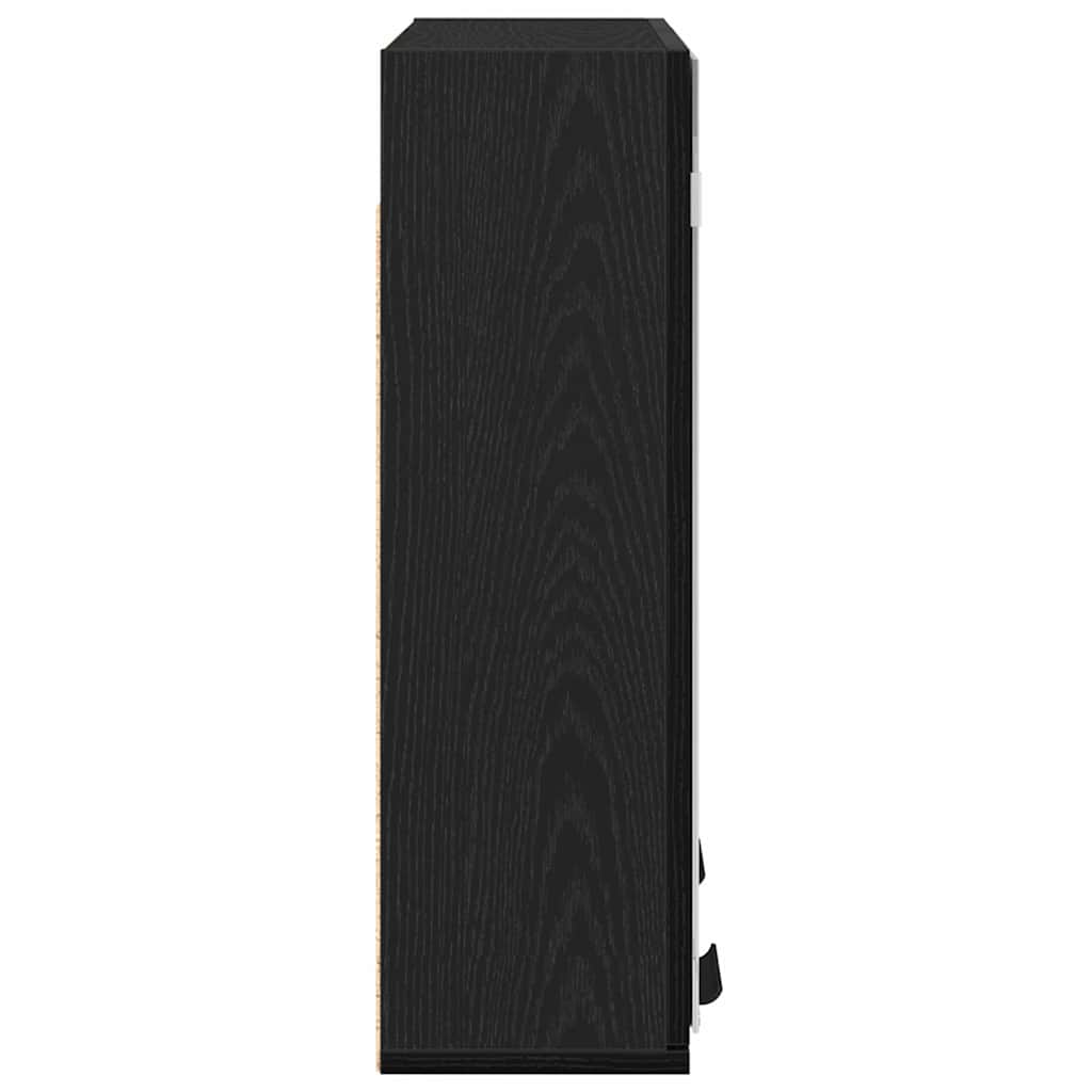vidaXL Mirror Cabinet Black Oak 64 x 20 x 67 cm Engineered Wood