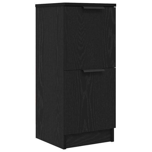 vidaXL Sideboard Black Oak 30 x 30 x 70 cm Engineered Wood