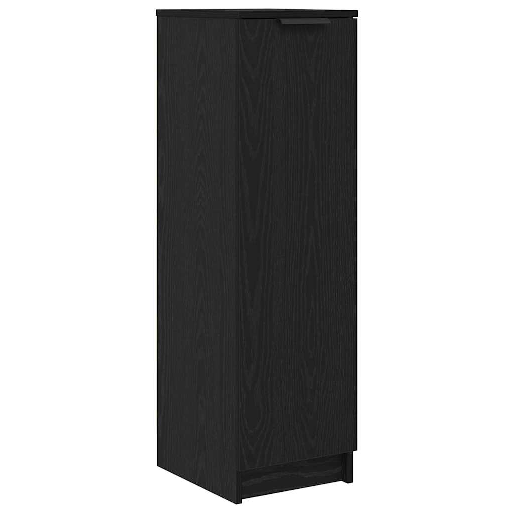 vidaXL Shoe Cabinet Black Oak 29.5 x 35 x 101 cm Engineered Wood