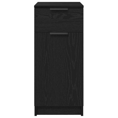 vidaXL Office Cabinet Black Oak 33 x 50 x 75 cm Engineered Wood