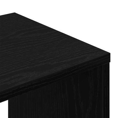 vidaXL TV Cabinet 2 pcs Black 100 x 30 x 30 cm Engineered Wood