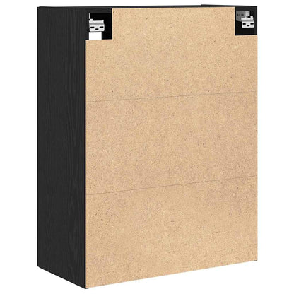 vidaXL Wall Cabinet Black Oak 69.5 x 34 x 90 cm Engineered Wood