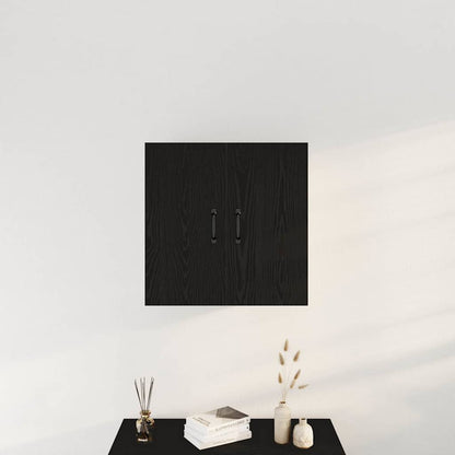 vidaXL Wall Cabinet Black Oak 60x31x60 cm Engineered Wood