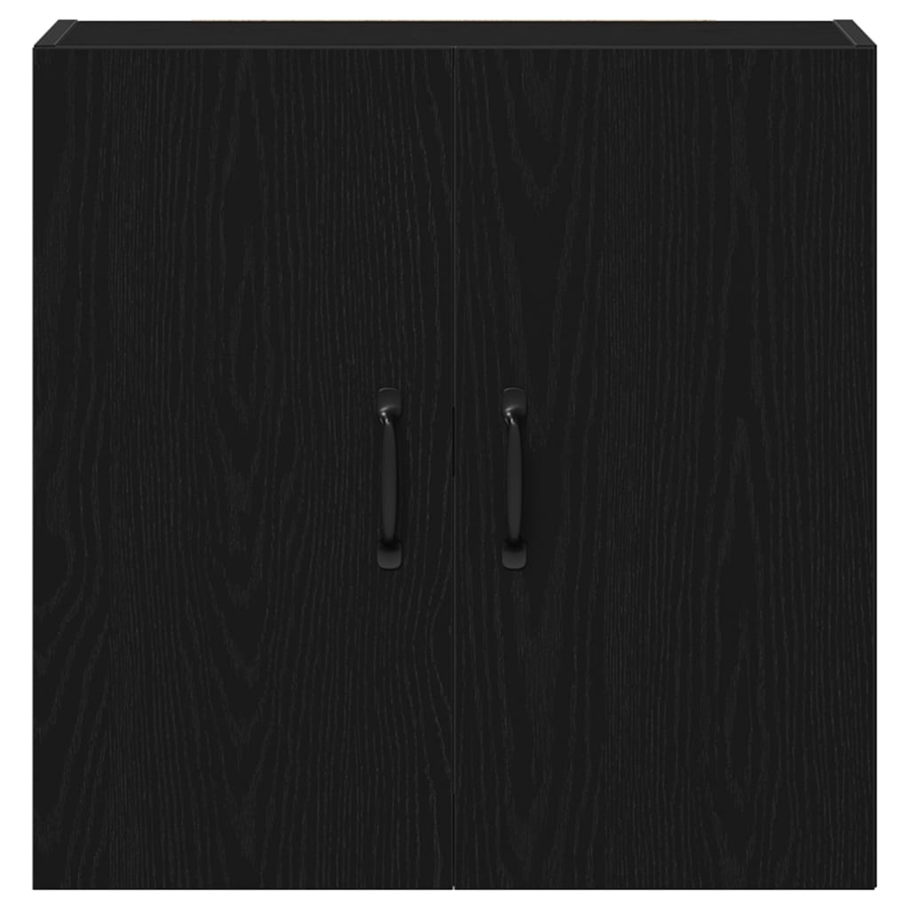 vidaXL Wall Cabinet Black Oak 60x31x60 cm Engineered Wood