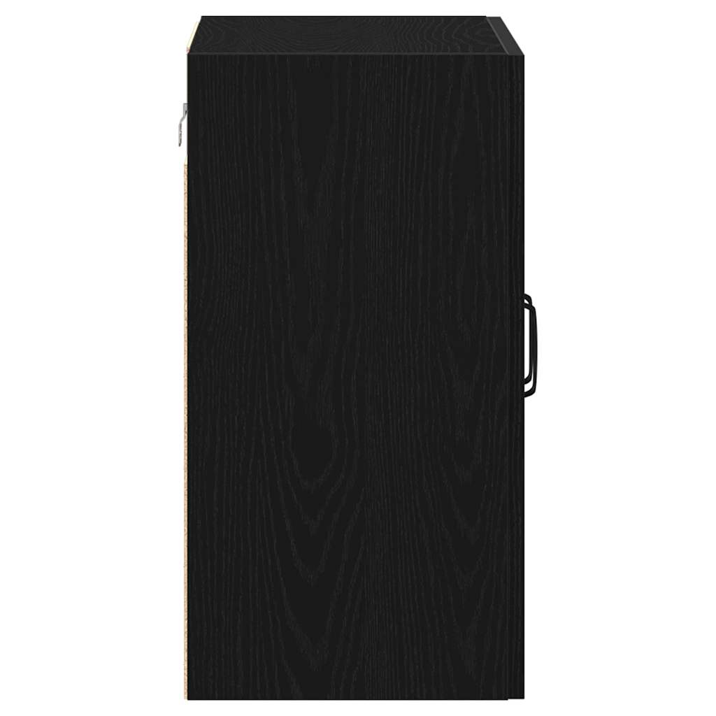 vidaXL Wall Cabinet Black Oak 60x31x60 cm Engineered Wood