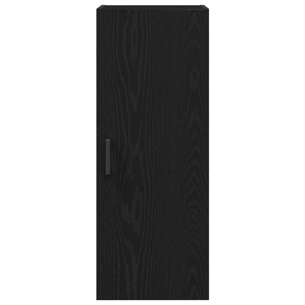 vidaXL Wall Mounted Cabinet Black Oak 34.5x34x90 cm Engineered Wood