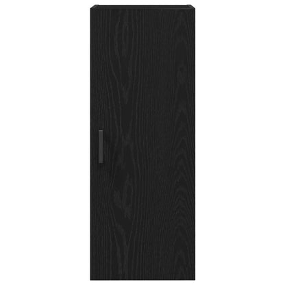 vidaXL Wall Mounted Cabinet Black Oak 34.5x34x90 cm Engineered Wood