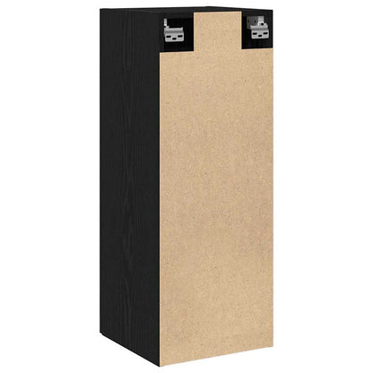 vidaXL Wall Mounted Cabinet Black Oak 34.5x34x90 cm Engineered Wood