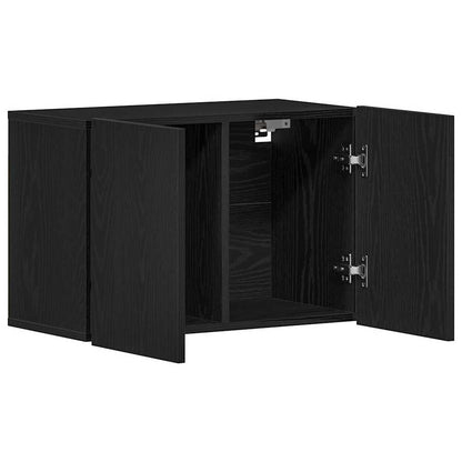 vidaXL TV Cabinet Black Oak 60x30x41 cm Engineered Wood