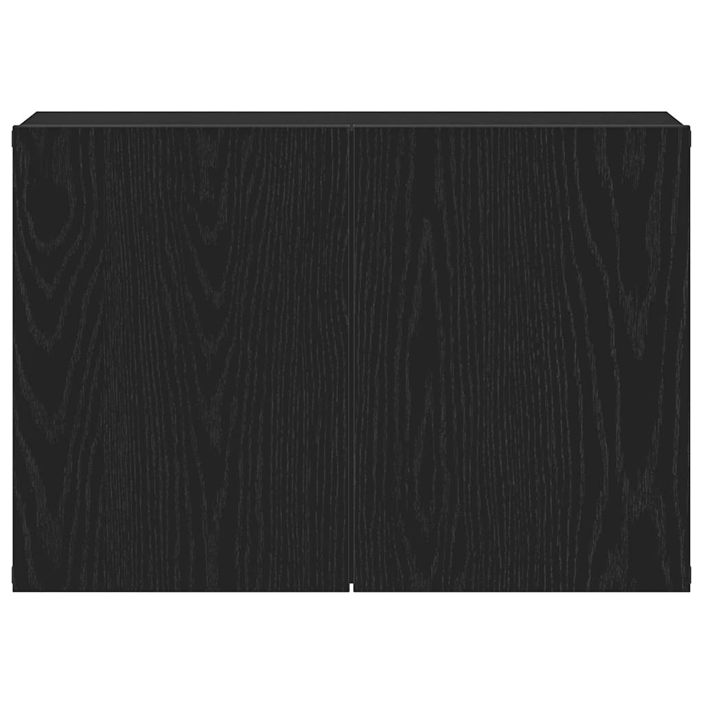 vidaXL TV Cabinet Black Oak 60x30x41 cm Engineered Wood
