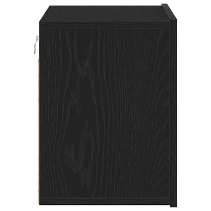 vidaXL TV Cabinet Black Oak 60x30x41 cm Engineered Wood
