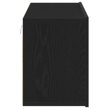 vidaXL TV Cabinets 2 pcs Black Oak 120x30x41 cm Engineered Wood
