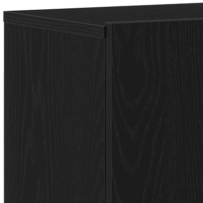 vidaXL TV Cabinets 2 pcs Black Oak 120x30x41 cm Engineered Wood
