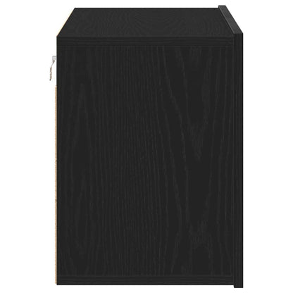 vidaXL TV Cabinet Black Oak 80x30x41 cm Engineered Wood