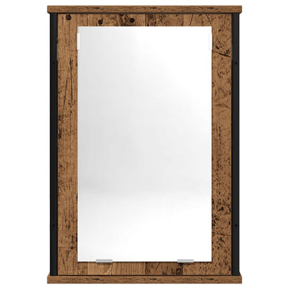 vidaXL Bathroom Mirror Cabinet Old Wood 42x12x60 cm Engineered Wood