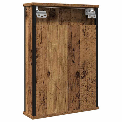 vidaXL Bathroom Mirror Cabinet Old Wood 42x12x60 cm Engineered Wood