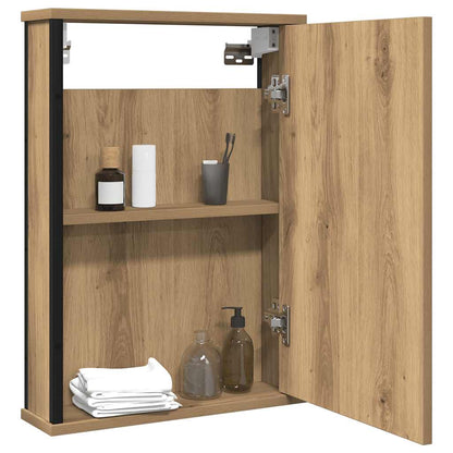 vidaXL Bathroom Mirror Cabinet Artisan Oak 42x12x60 cm Engineered Wood