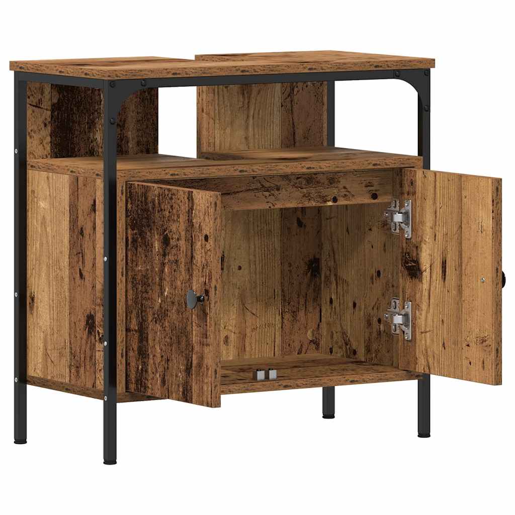 vidaXL Bathroom Sink Cabinet Old Wood 60x30x60 cm Engineered Wood