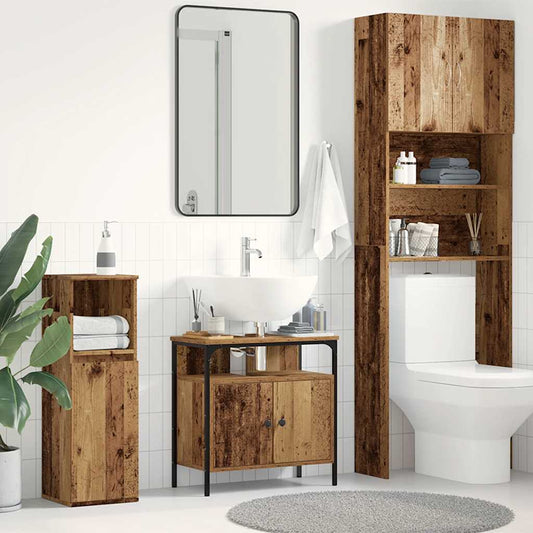 vidaXL Bathroom Sink Cabinet Old Wood 60x30x60 cm Engineered Wood