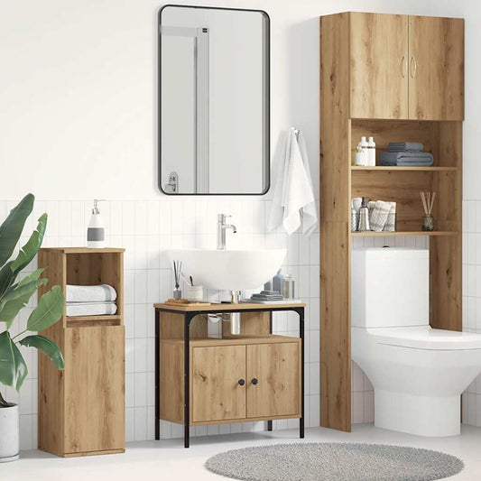 vidaXL Bathroom Sink Cabinet Artisan Oak 60x30x60 cm Engineered Wood