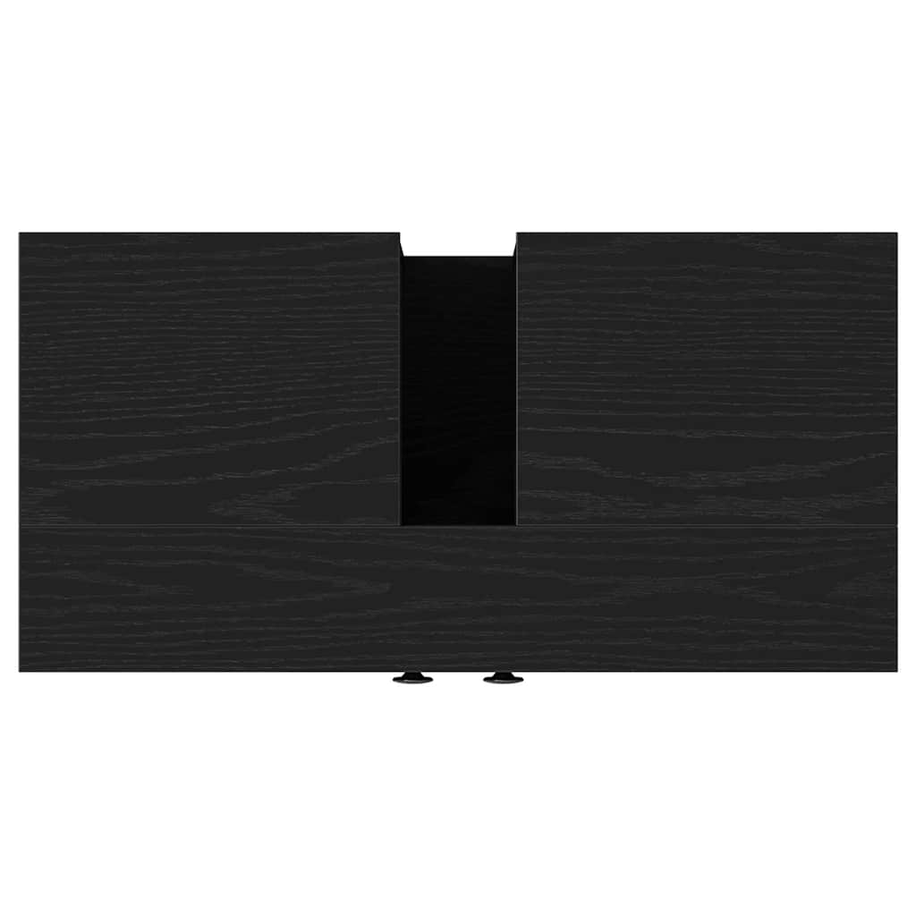 vidaXL Bathroom Sink Cabinet Black Oak 60x30x60 cm Engineered Wood