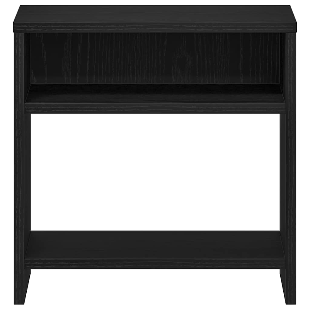 vidaXL Bedside Cabinet Black Oak 40x30x40 cm Engineered Wood