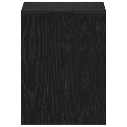 vidaXL Bedside Cabinet Black Oak 40x30x40 cm Engineered Wood