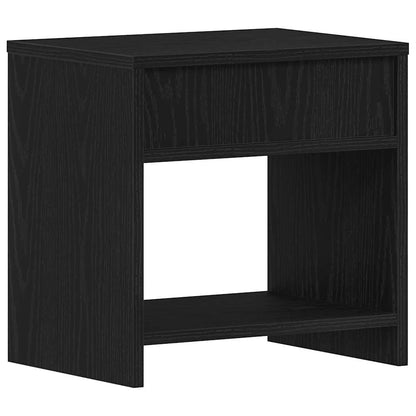 vidaXL Bedside Cabinets 2 pcs Black Oak 40x30x40 cm Engineered Wood