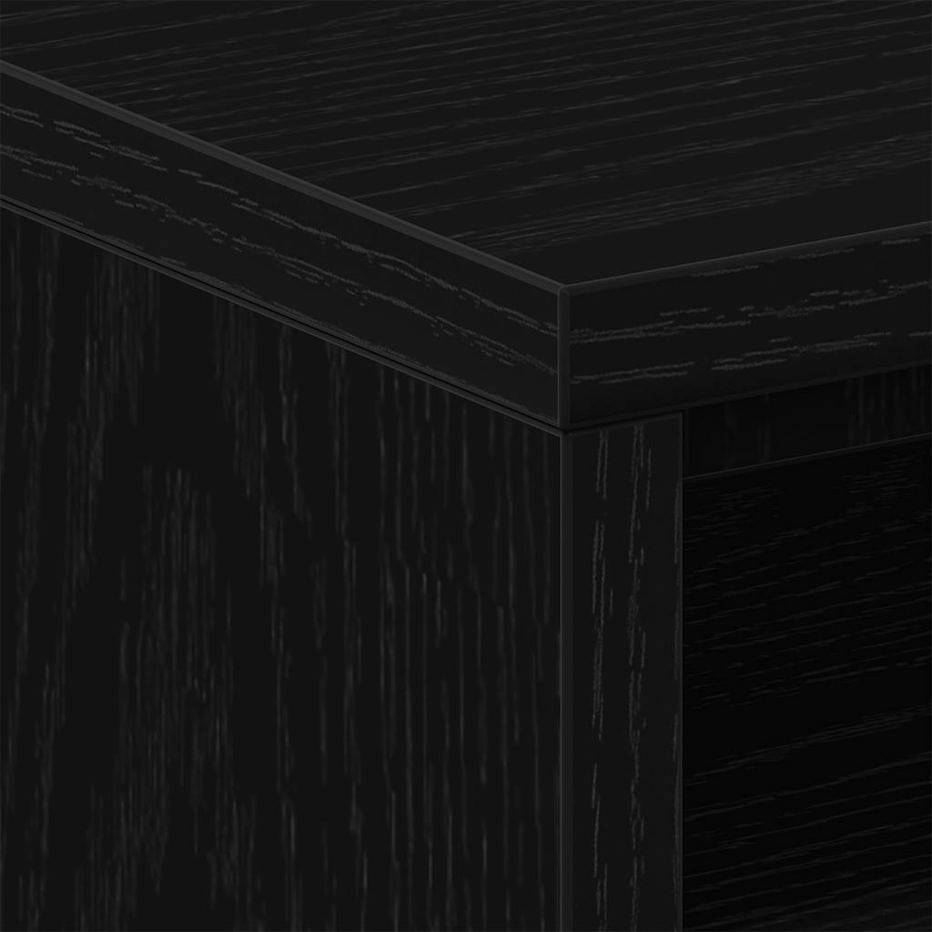 vidaXL Bedside Cabinets 2 pcs Black Oak 40x30x40 cm Engineered Wood